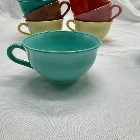 VTG set of 8 Hazel Atlas tea/coffee cup set - Picture 3 of 11